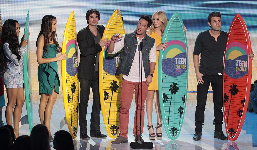 Actores recibiendo premios